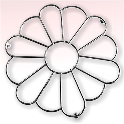 Подставка под горячее "Ромашка"  мет. проволока
