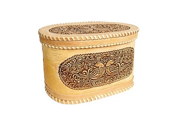 Хлебница овальная без ручки Птички 28.5*15*18см