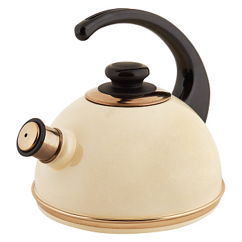 Чайник  2.5л со свистком слоновая кость