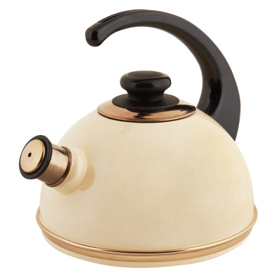 Чайник  2.5л со свистком слоновая кость