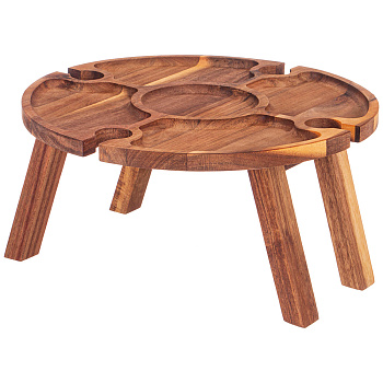 Столик сервировочный винный акация 30*30*15см