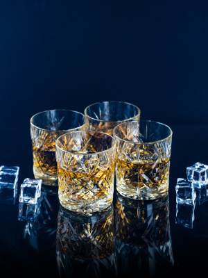 Набор стаканов низких для виски ВРЕМЯ ДЕГУСТАЦИЙ 4шт 300мл