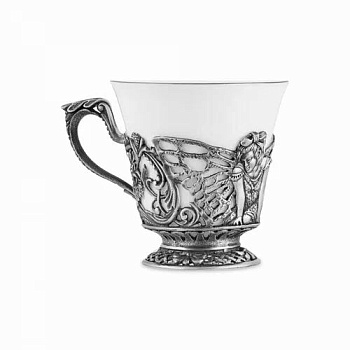 Чашка чайная 200мл "Фея"  мельхиоровая полированная