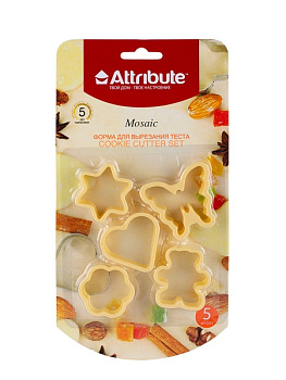 Набор форм для вырезания теста фигурных MOSAIC 5шт