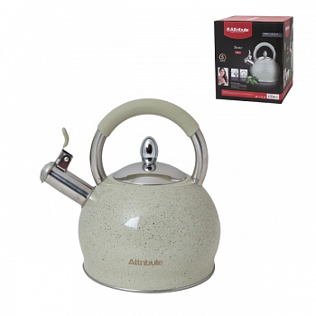 Чайник со свистком STONE 3л силик. ручка Чайник со свистком STONE 3л силик. ручка