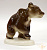 Скульптура "Медвежонок присевший"