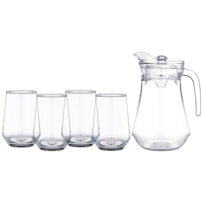 Набор для сока воды 5пр.: кувшин 1.5л + 4 стакана 390мл