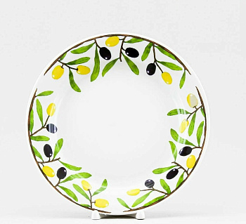 Тарелка  24см "Оливки бортовые"