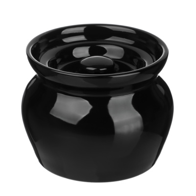 Горшок для запекания 400мл  черный