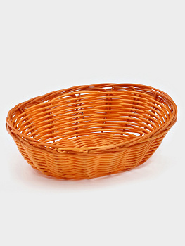 Корзинка для фруктов и хлеба «Капучино» 17х14х4см   плетёная коричневая