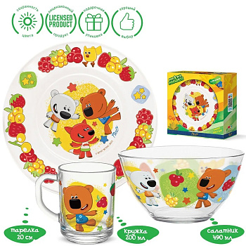 Набор посуды детский "Ми-ми-мишки"