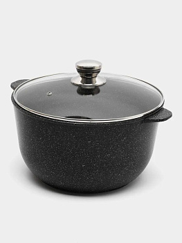 Кастрюля 8л "Орион" стеклянная крышка