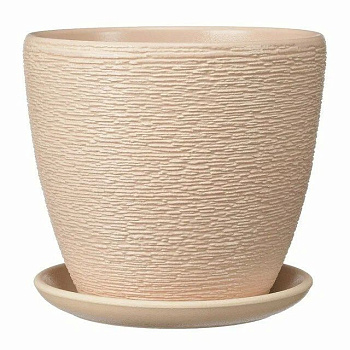 Горшок для цветов "Гнездо" белый крокус 0.34л 9см