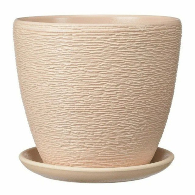 Горшок для цветов "Гнездо" белый крокус 0.34л 9см