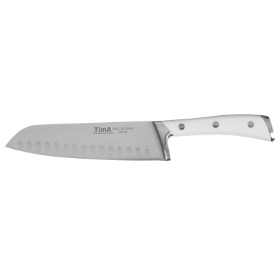 Нож сантоку GeoWhite 178мм 5Cr15MoV 55HRC