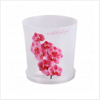 Горшок для орхидеи 1.8л с поддоном