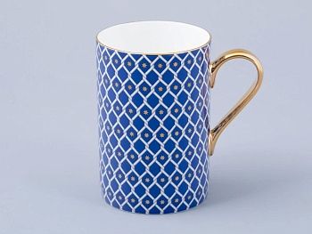 Кружка 400мл "Индиго 2" ф.Идиллия кост.фарфор Кружка 400мл "Индиго 2" ф.Идиллия кост.фарфор