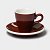 Пара Coffee time 80мл фарфор  коричневая