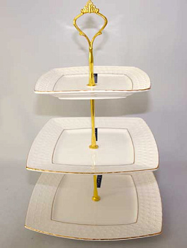 Этажерка 3-х ярусная 23см "Сн.королева" MB0128-A (2)