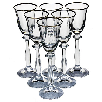 Рюмка АНЖЕЛА 60мл отводка платина