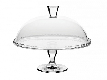 Блюдо д/торта с крышкой на ножке d32см