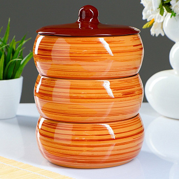 Набор для холодца Русский 3*900мл с крышкой