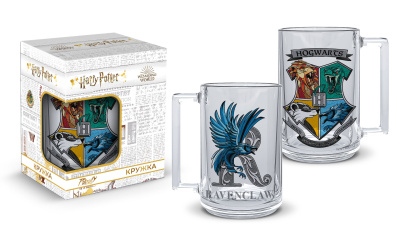 Кружка 320мл "Гарри Поттер Когтевран Буква" под.уп.  стекло