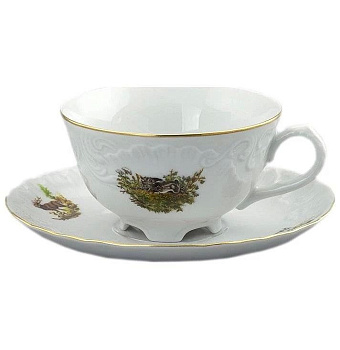 Пара чайная 220мл Рококо "Охота"