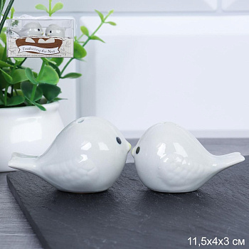 Набор для специй 2пр. "Птички Воробушки" 11.5*4*3см