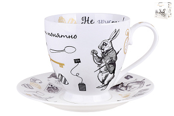 Пара чайная 440мл "Безумное чаепитие"  под.уп.