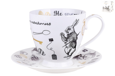 Пара чайная 440мл "Безумное чаепитие"  под.уп.