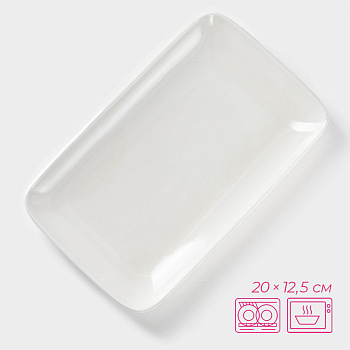 Блюдо  White Label 20.5х12.5х2.6см прямоугольное
