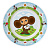 Тарелка 20см  "Чебурашка и крокодил Гена"