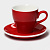Пара Coffee time 280мл фарфор  красная