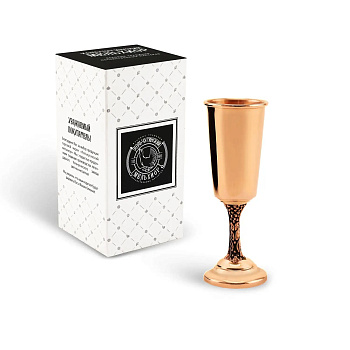 Рюмка "Винoград" 25мл медная М1 полированная черненая