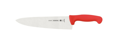 Нож красный для мяса  ПРОФИ Professional 25см сталь 1.4110/Sandvik12C27 антибакт. Ручка