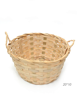 Корзина плетеная 20x10см бантик