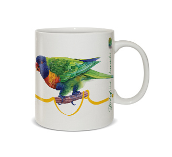 Кружка 350мл Попугаи «Лорикет»  под.уп.