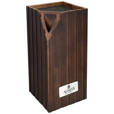 Подставка для ножей  для ножей и мусата 12x12x23см