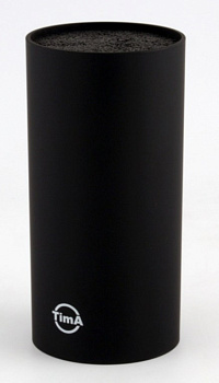 Подставка для ножей круглая "лапша"  черная