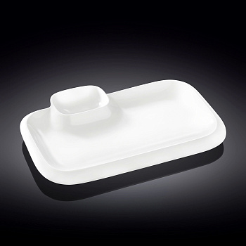 Блюдо прямоугольное Teona 36*21.5см с соусником