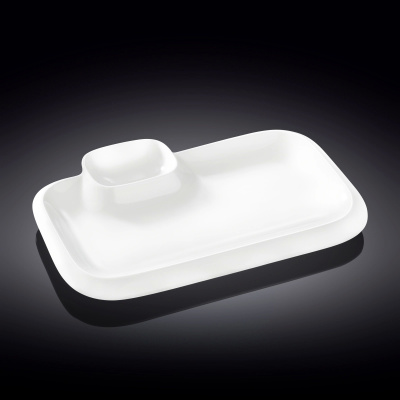 Блюдо прямоугольное Teona 36*21.5см с соусником