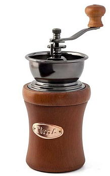 Кофемолка деревянная ручная круглая
