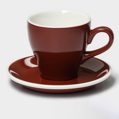 Пара Coffee time 280мл фарфор  коричневая