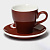 Пара Coffee time 280мл фарфор  коричневая