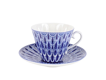 Чашка с блюдцем 235мл "Ажур" ф. Лучистая