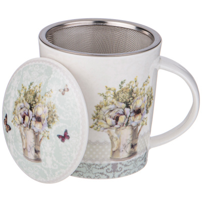 Кружка заварочная с ситом и крышкой 320мл