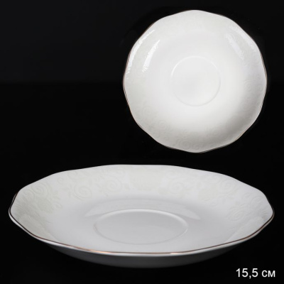 Блюдце 15.5см  Тайные завитки тонкостенный