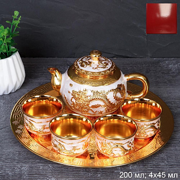 Набор кофейный  6пр с подносом 200мл + 4*45мл