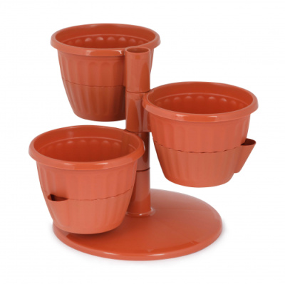 Горшок для цветов "Каскад" 3*0.7л терракот